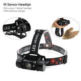IR Sensor Rechargeable Headlight