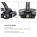 IR Sensor Rechargeable Headlight